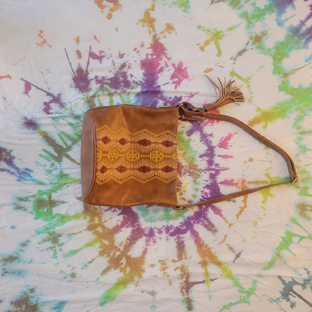 Boho Embroidered Shoulder Bag